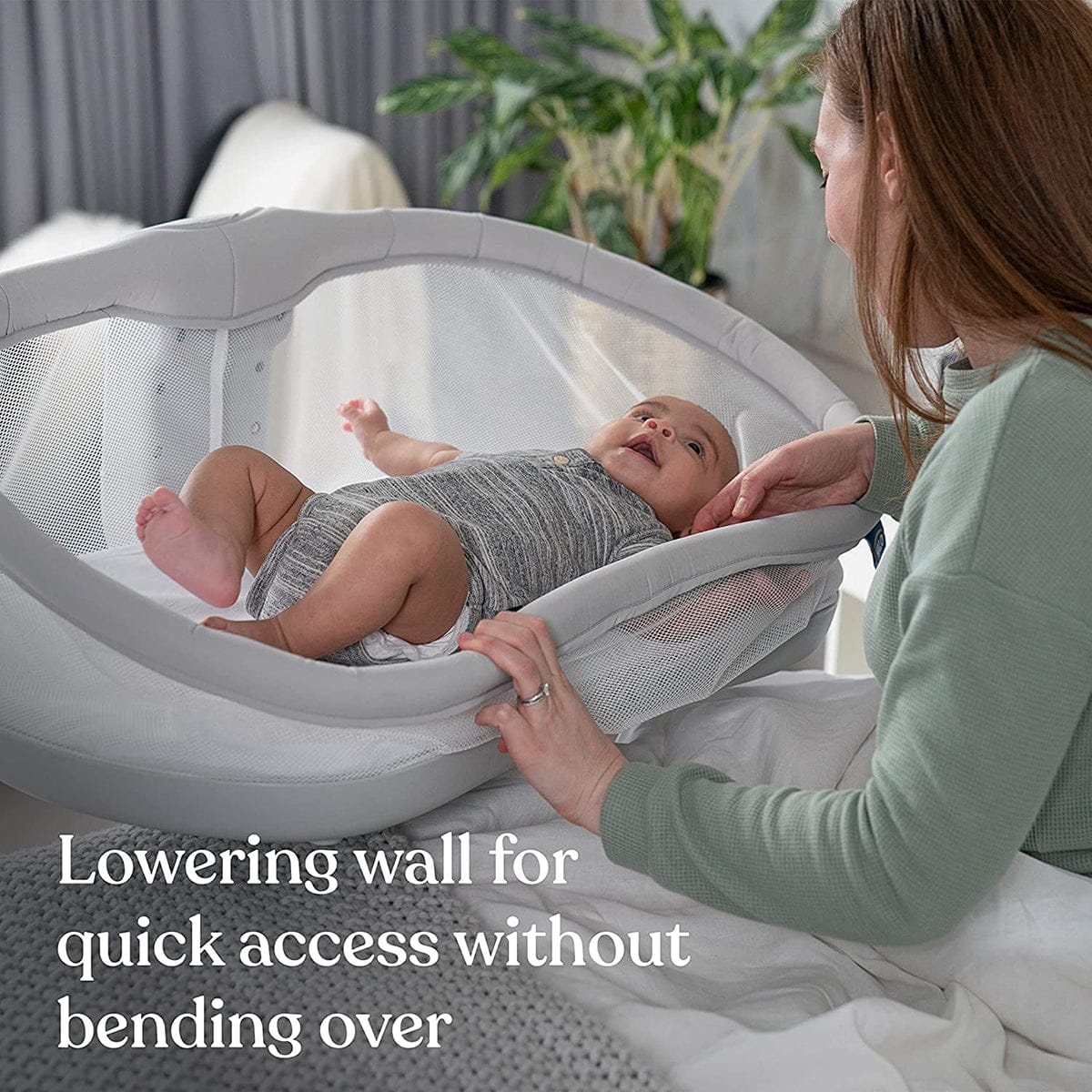 HALO BassiNest Swivel Sleeper 3.0 - Solid Grey - 4792-HALO