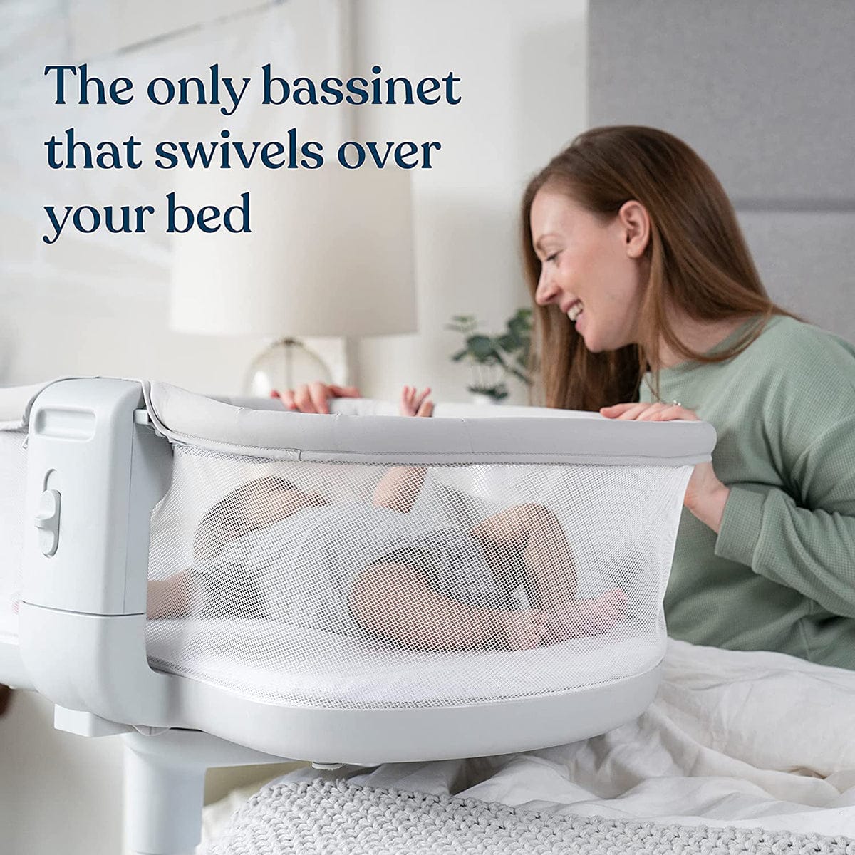 HALO BassiNest Swivel Sleeper 3.0 - Solid Grey - 4792-HALO