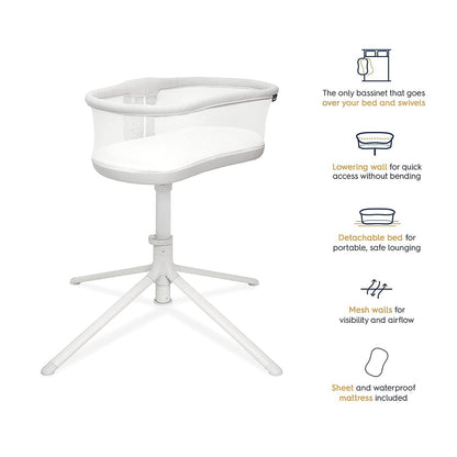 HALO BassiNest Swivel Sleeper 3.0 - Solid Grey - 4792-HALO