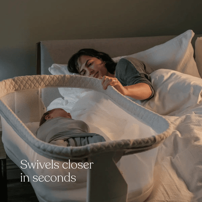 HALO BassiNest Swivel Sleeper 4.0 Air with Dreamweave Breathable Pad - Oat - 5271-HALO