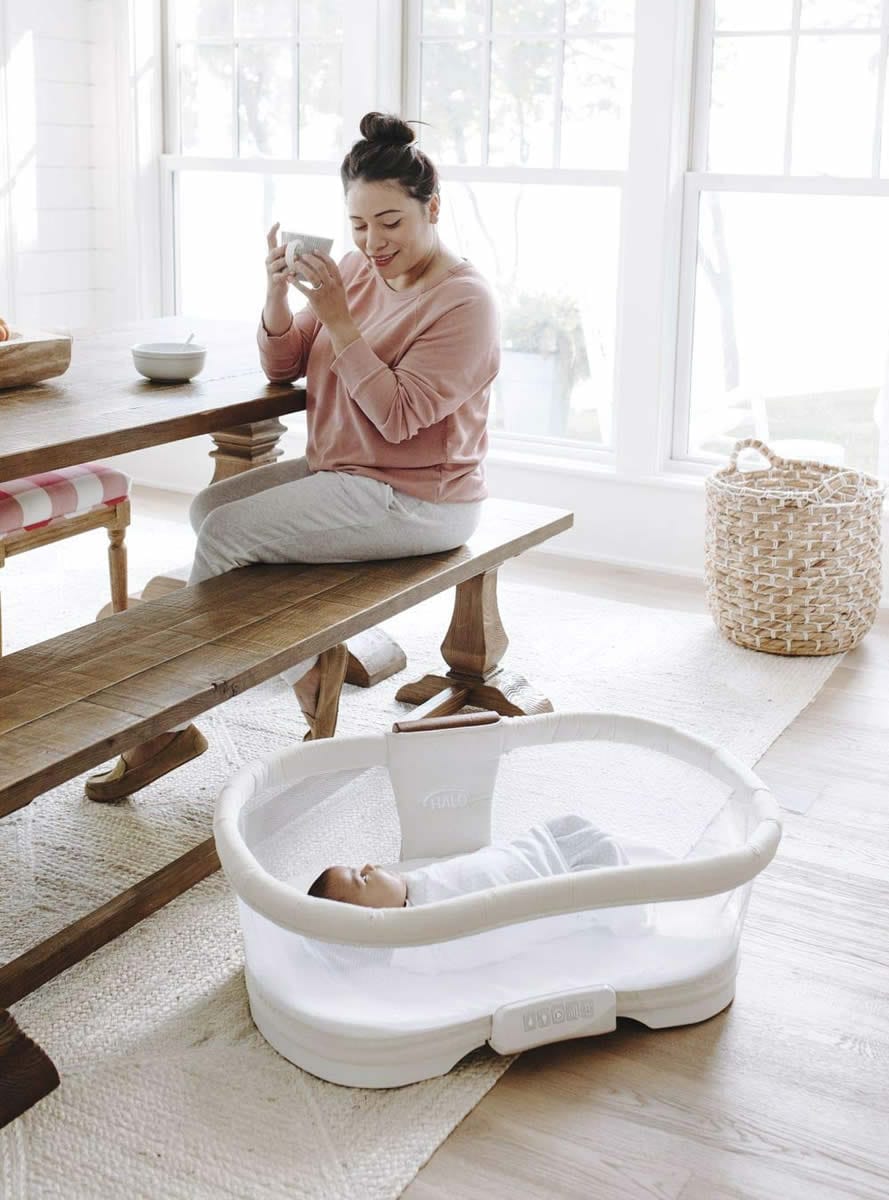 Halo Bassinest Swivel Sleeper Luxe Next Gen - Ivory Linen - 4447-HALO