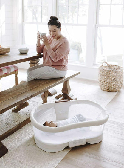 Halo Bassinest Swivel Sleeper Luxe Next Gen - Ivory Linen - 4447-HALO