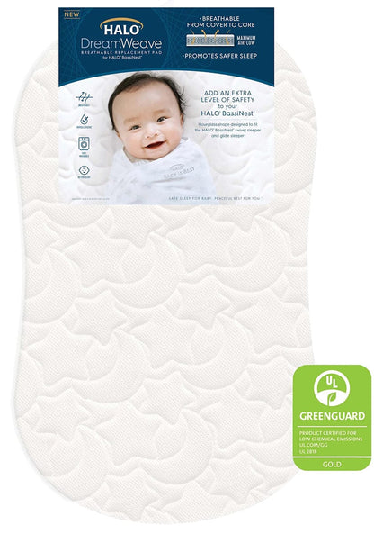 HALO Dreamweave Breathable BassiNest Replacement Pad - 4666-HALO