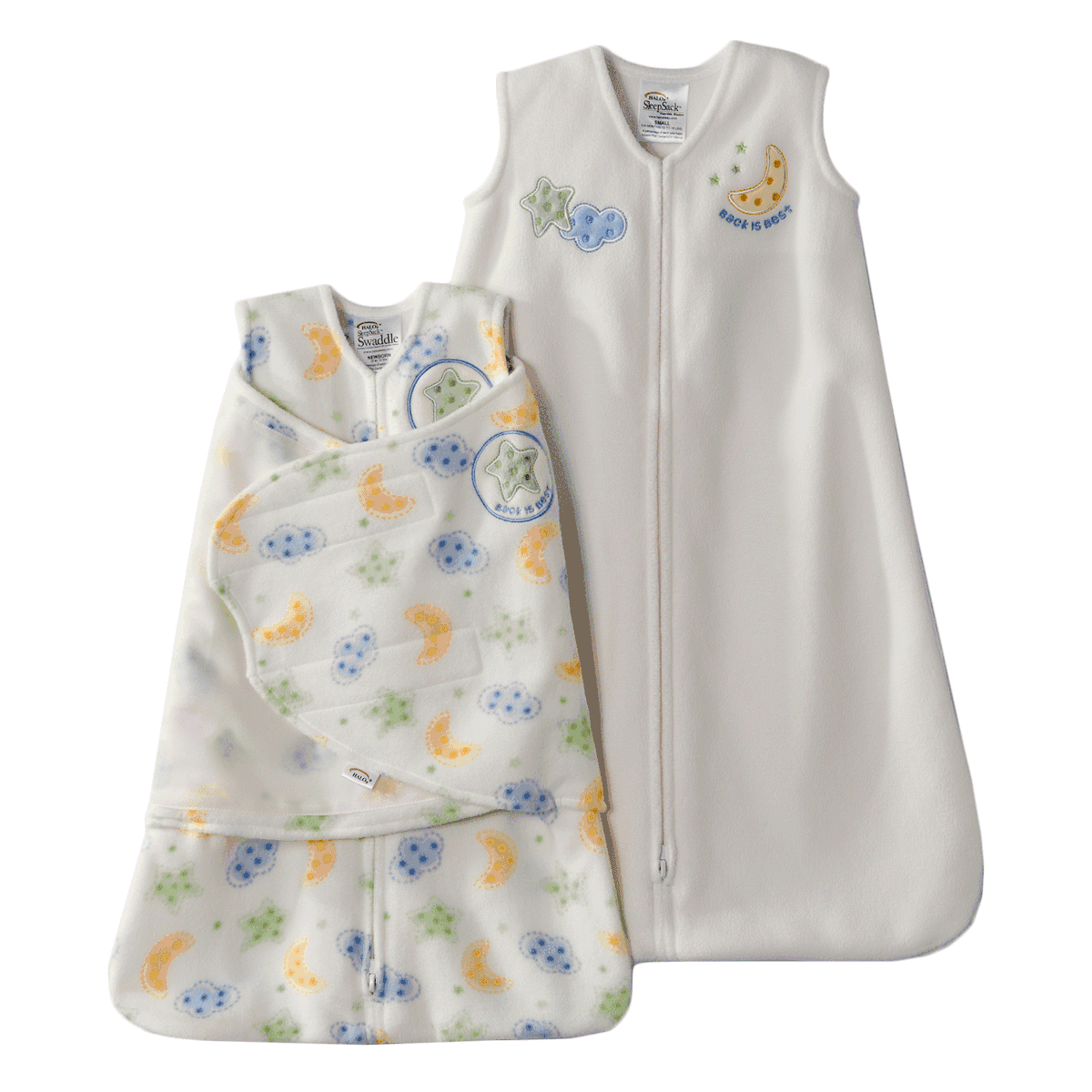 Halo SleepSack 2PC Micro-Fleece Gift Set, Cream, Small - 2250-H