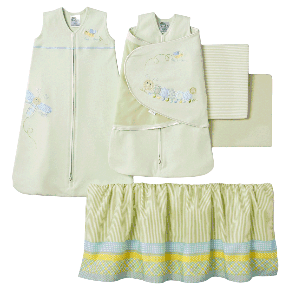 Halo SleepSack 5PC Friendly Caterpillar Crib Set, Small - 2470-H