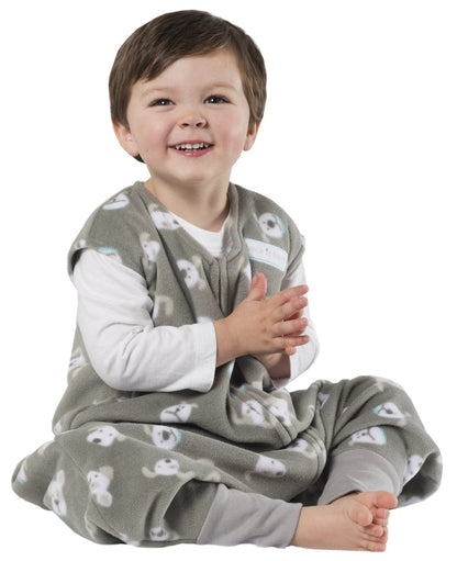 HALO SleepSack Early Walker, Micro-Fleece, Gray, Medium - 10354-HALO
