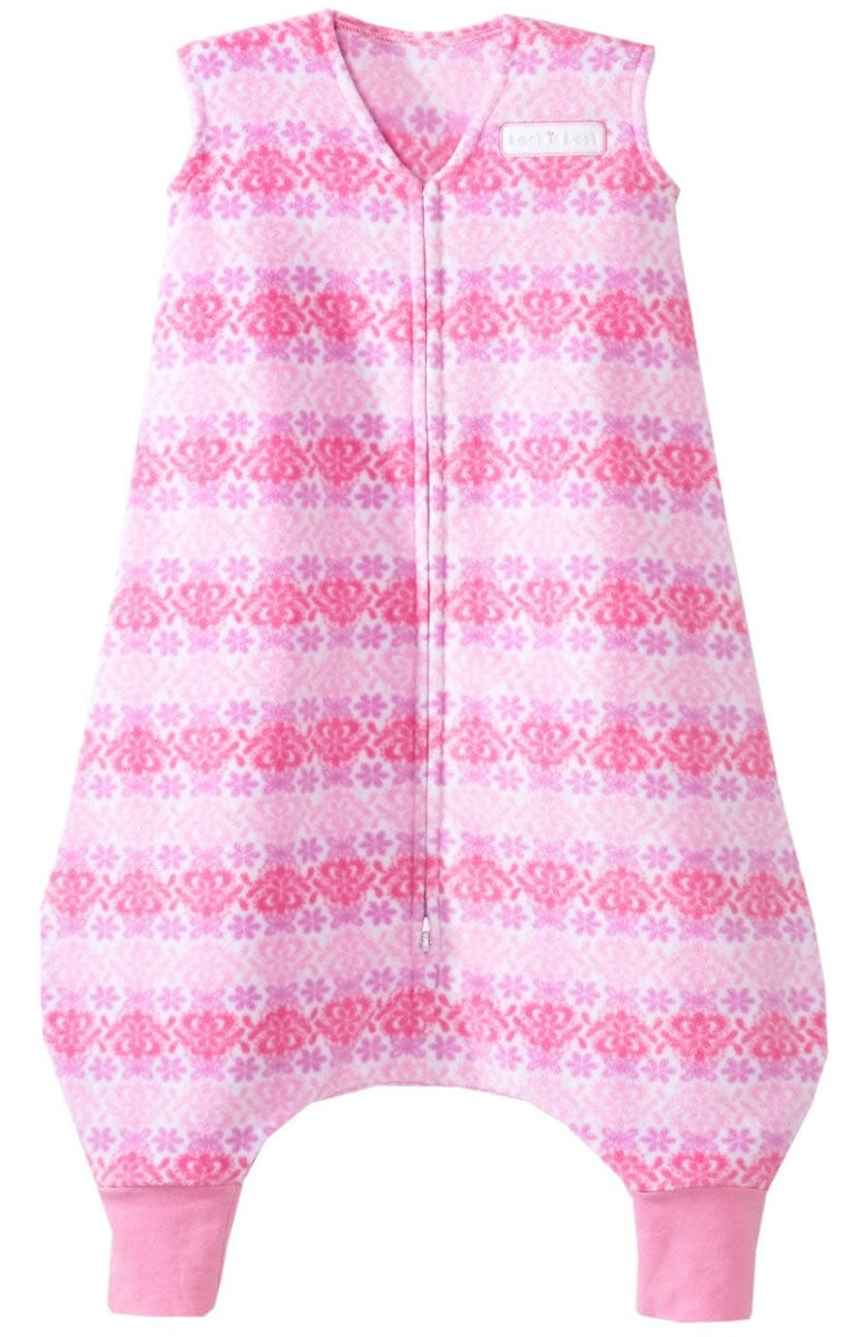 HALO SleepSack Early Walker, Micro-Fleece, Pink Butterfly Ombre, Medium - 10351-HALO