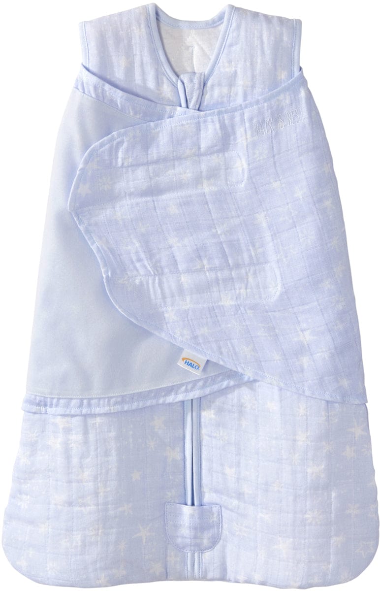 Halo SleepSack Quilted Muslin Swaddle - Constellation Blue (Newborn) - 4068-HALO