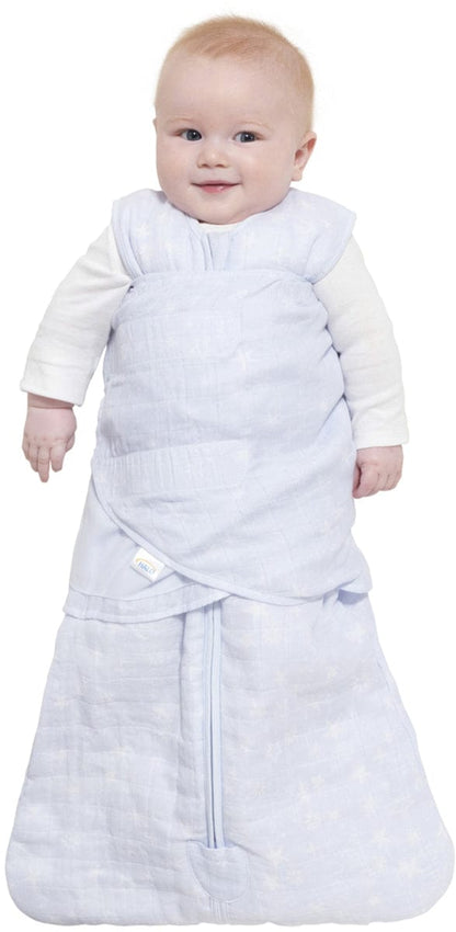 Halo SleepSack Quilted Muslin Swaddle - Constellation Blue (Small) - 4069-HALO