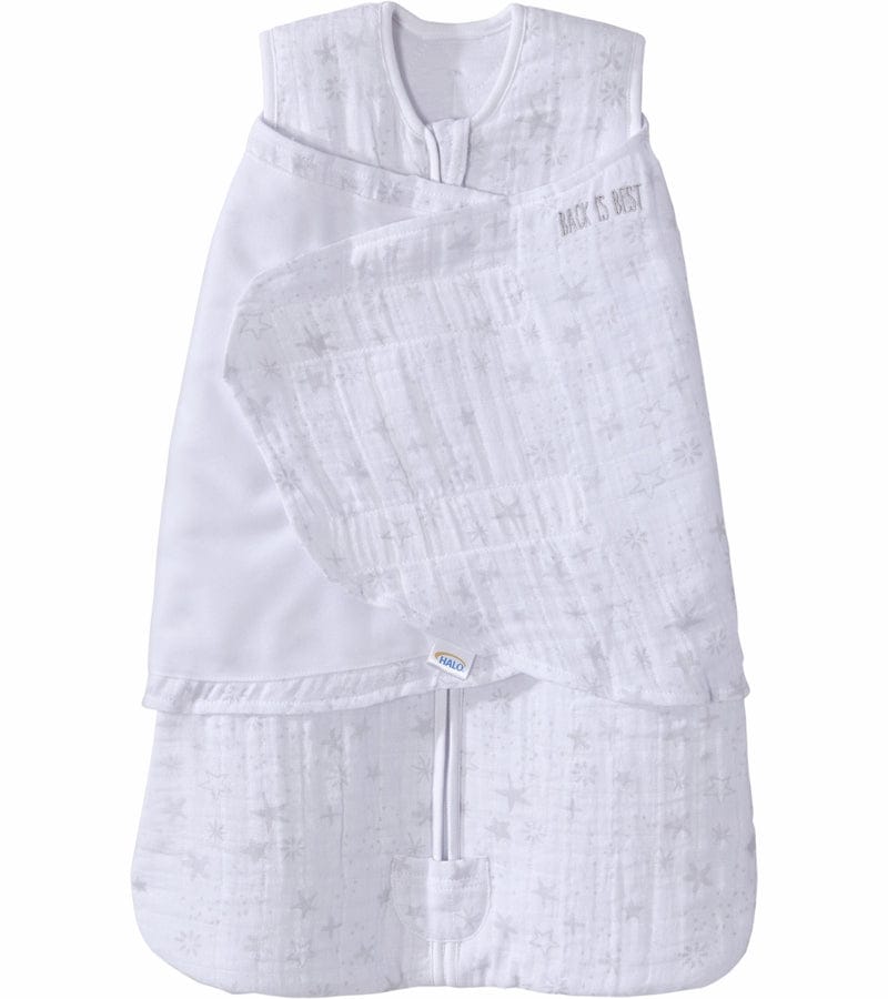 Halo SleepSack Quilted Muslin Swaddle - Constellation Grey (Newborn) - 4066-HALO