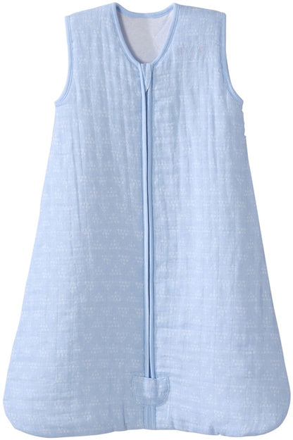 Halo SleepSack Quilted Muslin Wearable Blanket - Pyramid Blue (Small) - 4074-HALO