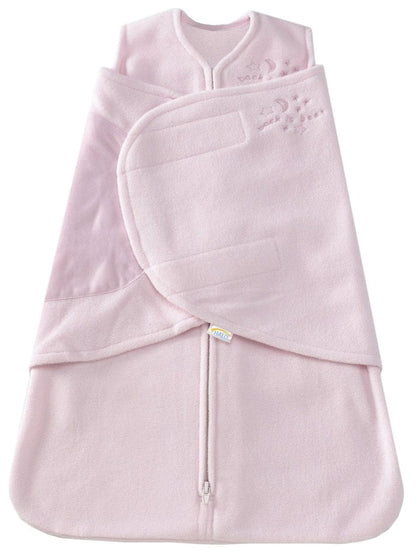 HALO SleepSack Swaddle, Micro-Fleece, Soft Pink, Newborn - 291-HALO