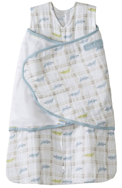 HALO SleepSack Swaddle, Muslin, Gator Plaid, Newborn - 3539-HALO