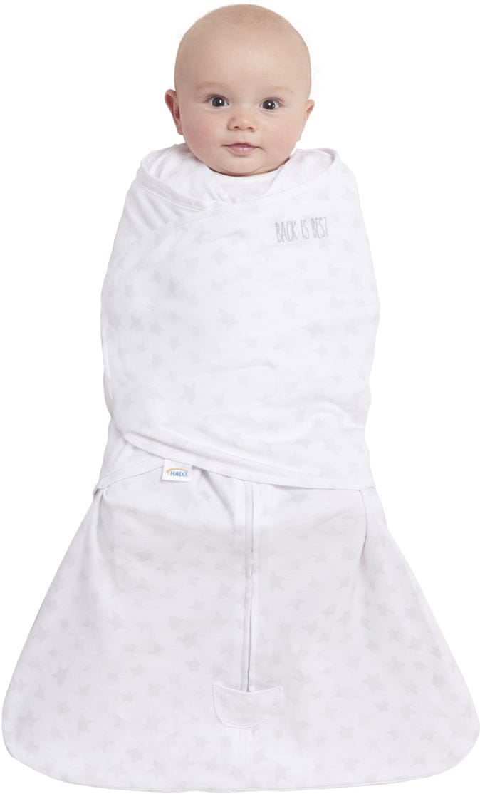 Halo SleepSack Swaddle - Twinkle Grey (Small)