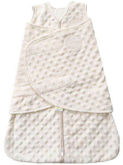 HALO SleepSack Swaddle, Velboa, Cream Plush Dots, Newborn - 1305-HALO