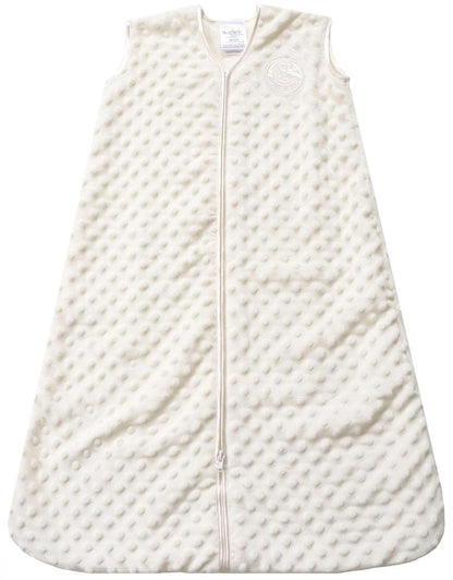HALO SleepSack Wearable Blanket, Micro-Fleece, Cream Plush Dots, Large - 2879-HALO