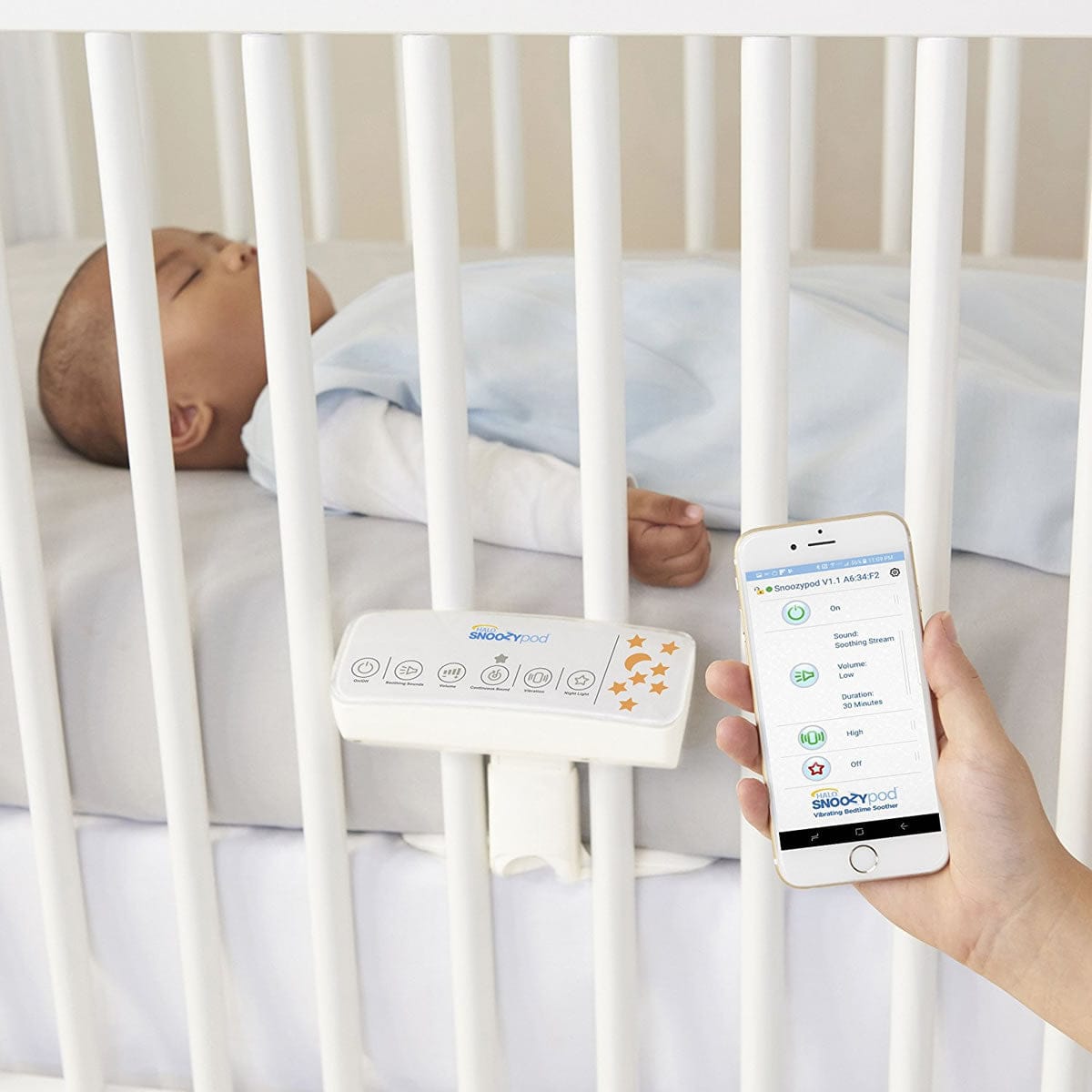 Halo SnoozyPod Vibrating Bedtime Baby Soother - 3873