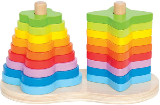 Hape Double Rainbow Stacker - E0406