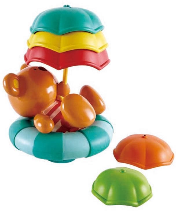 Hape Teddy's Umbrella Stackers Bath Toy - E0203
