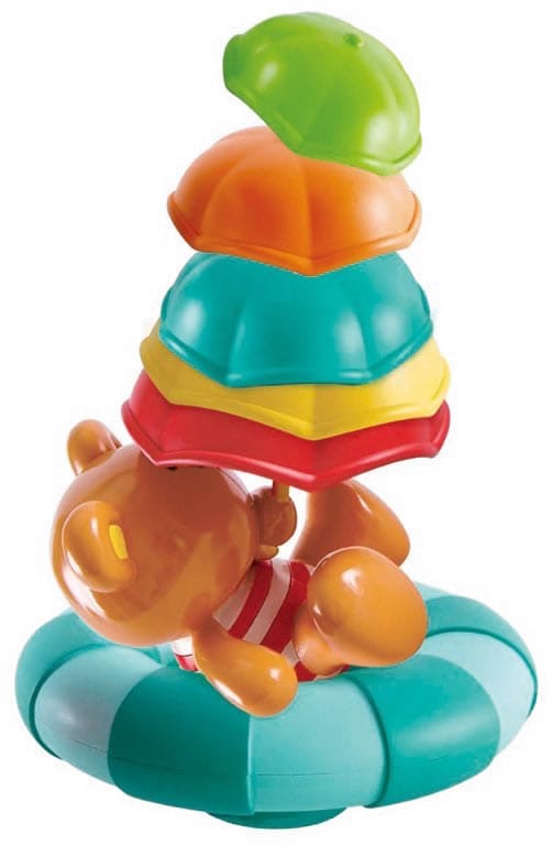 Hape Teddy's Umbrella Stackers Bath Toy - E0203