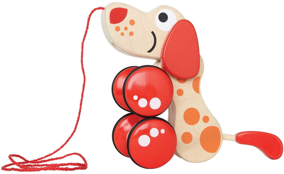 Hape Walk-Along-Puppy Wooden Pull Toy - E0347B
