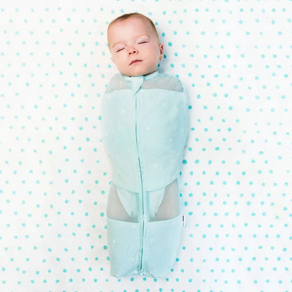 Happiest Baby Sleepea Swaddle - White with Black Planets (Small, 5-12 lbs) - 6345SSXX121