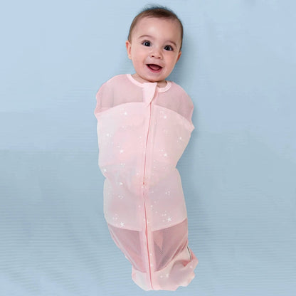 Happiest Baby Sleepea Swaddle - White with Black Planets (Small, 5-12 lbs) - 6345SSXX121