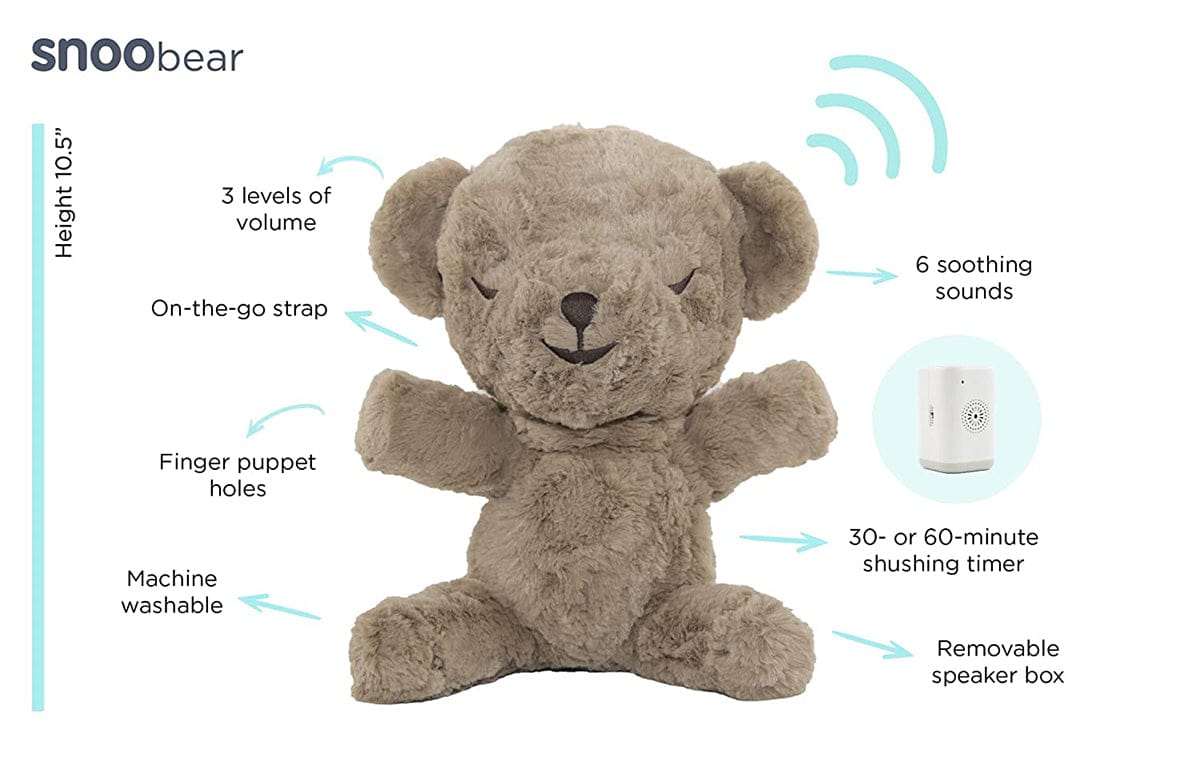 Happiest Baby Snoo Bear II 3-in-1 White Noise Lovey - Cream - 6241HBXX102