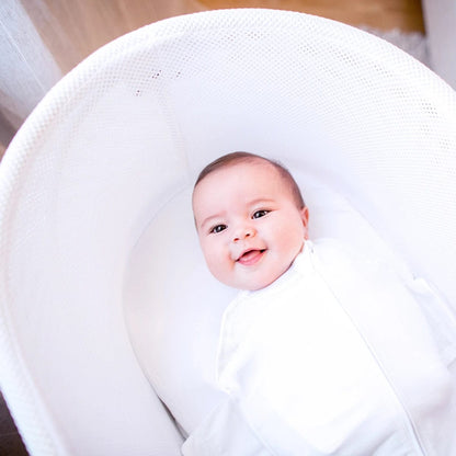 Happiest Baby Snoo Sleep Sack, Medium - White (12-18 lbs) - 5221SNSS101-W