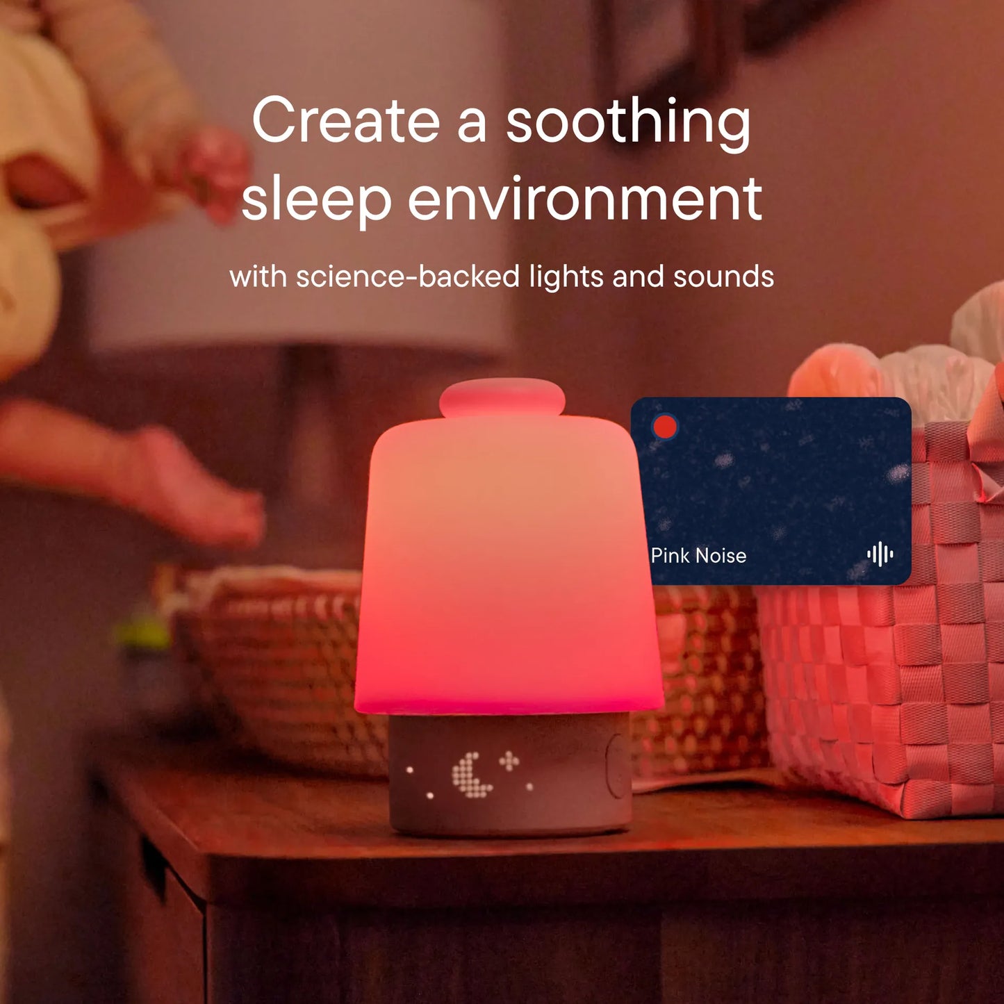 Hatch Baby Sleep Support, Sound Machine & Night Light - Peach - HB1004PH
