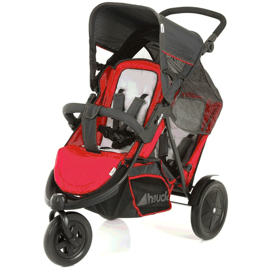Hauck FreeRider Stroller with Second Seat & Car Seat Adapter in Red - 513019