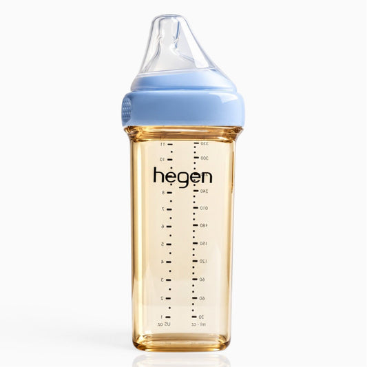 Hegen PPSU Anti-Colic Baby Bottle - 6 Months Plus - 330ml/11oz - Blue - 1-Pack