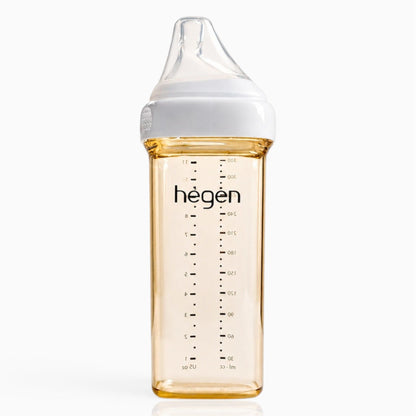 Hegen PPSU Anti-Colic Baby Bottle - 6 Months Plus - 330ml/11oz - White - 1-Pack