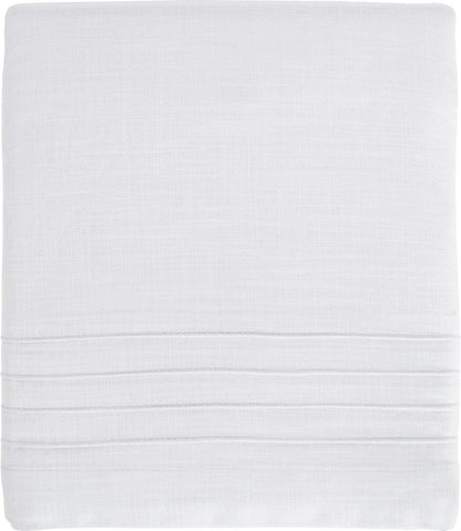 Hello Spud Crib Skirt - Pintuck White - HS-CSKT-000023