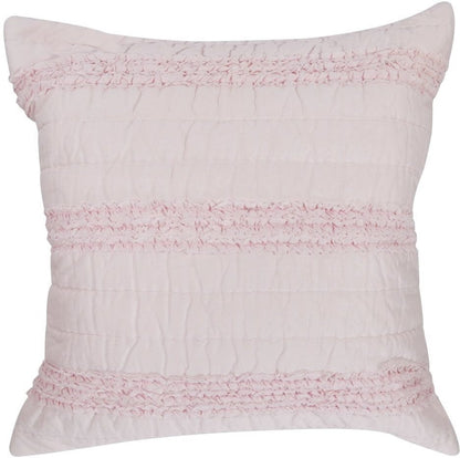 Hello Spud Decorative Pillow with Stuffer - Petite Ruffle Pink - HS-DPSF-000079