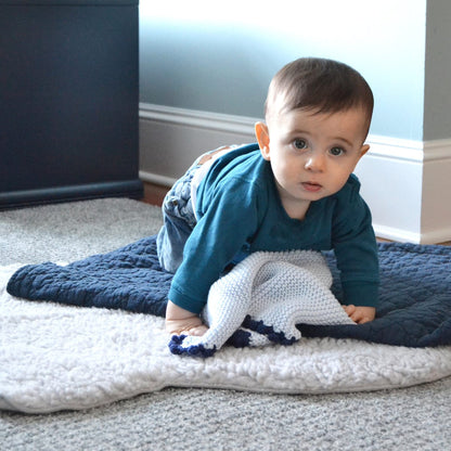 Hello Spud Quilt - Diamond Stonewash Navy Blue - HS-QULT-000035