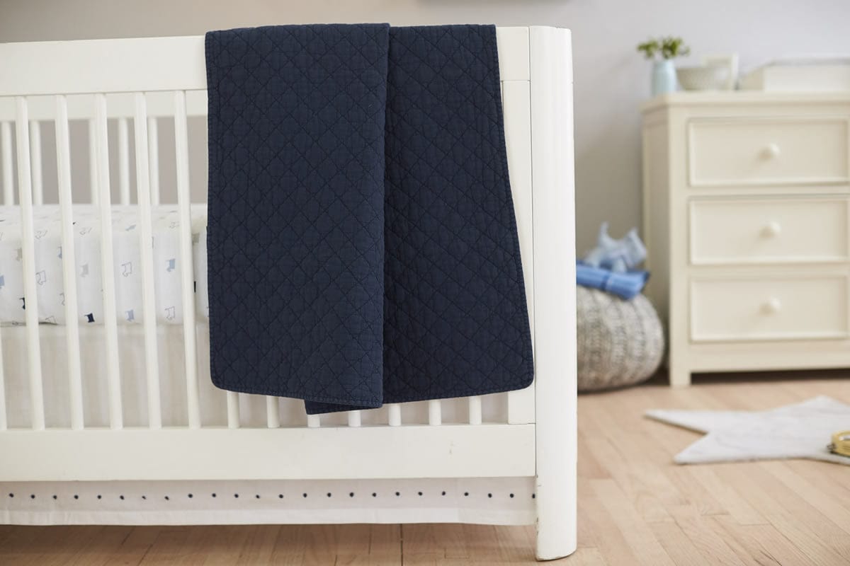 Hello Spud Quilt - Diamond Stonewash Navy Blue - HS-QULT-000035