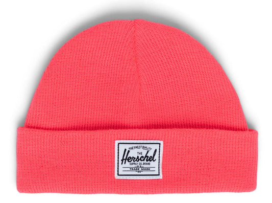 Herschel Baby Beanie, 0-6 Months - Neon Pink - 1129-1653