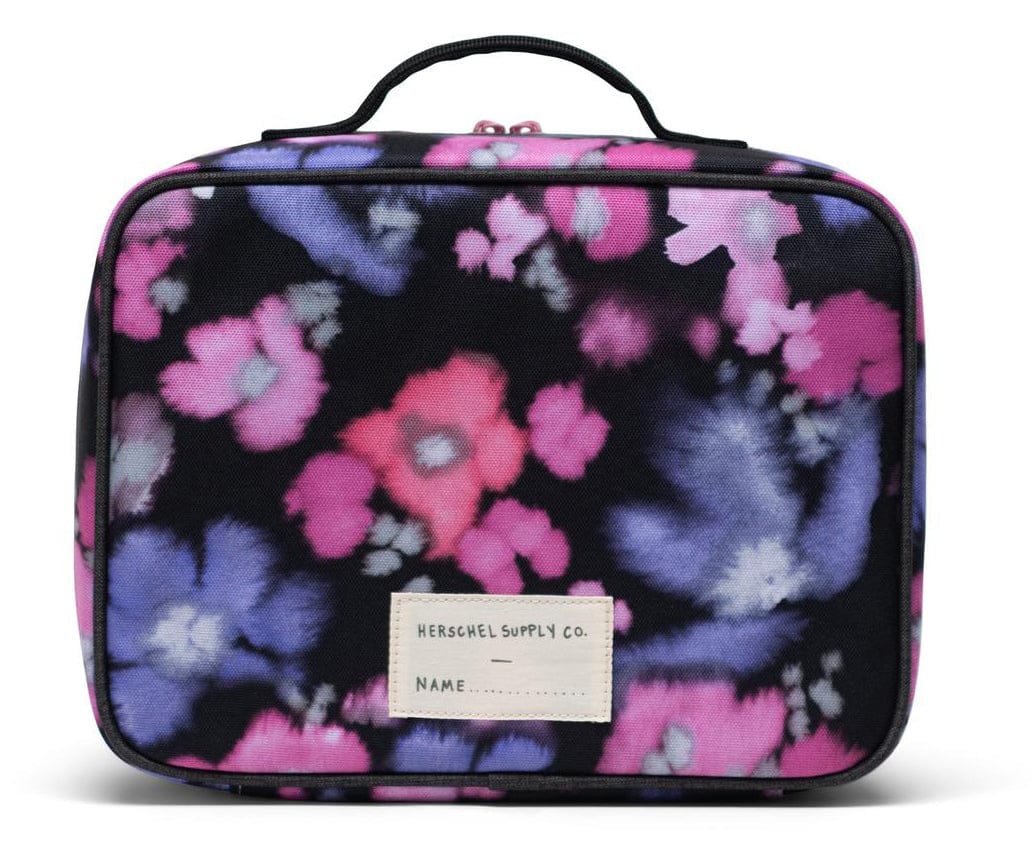 Herschel Pop Quiz Lunch Box - Blurry Floral / Black Crosshatch - 10227-04895