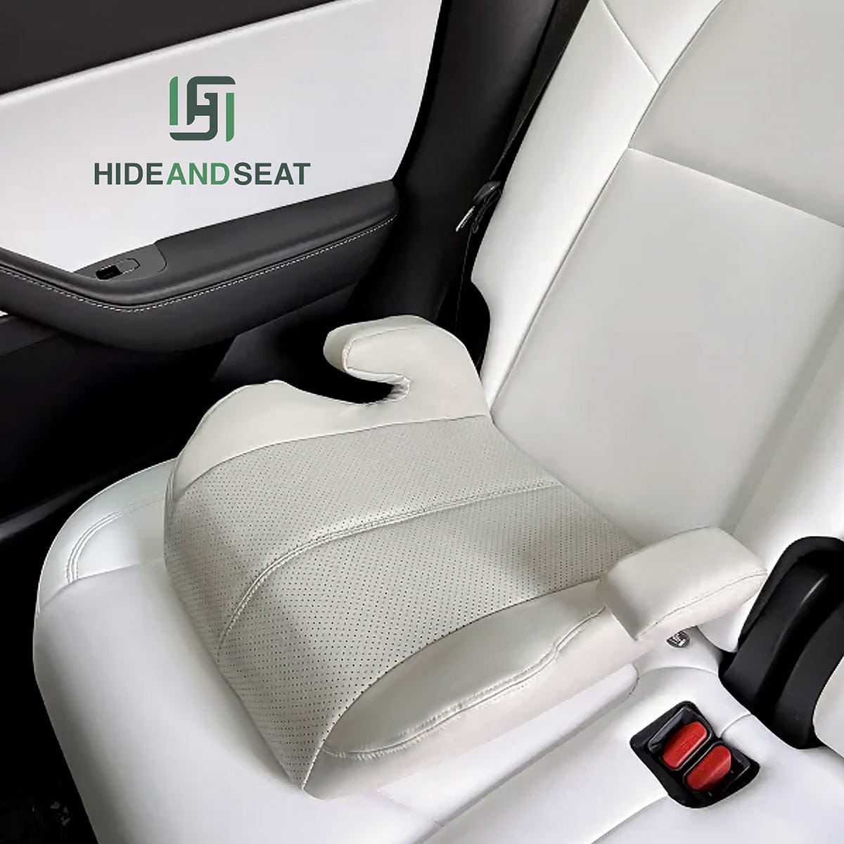 HideandSeat Backless Booster Seat - White - 1.97645E+11