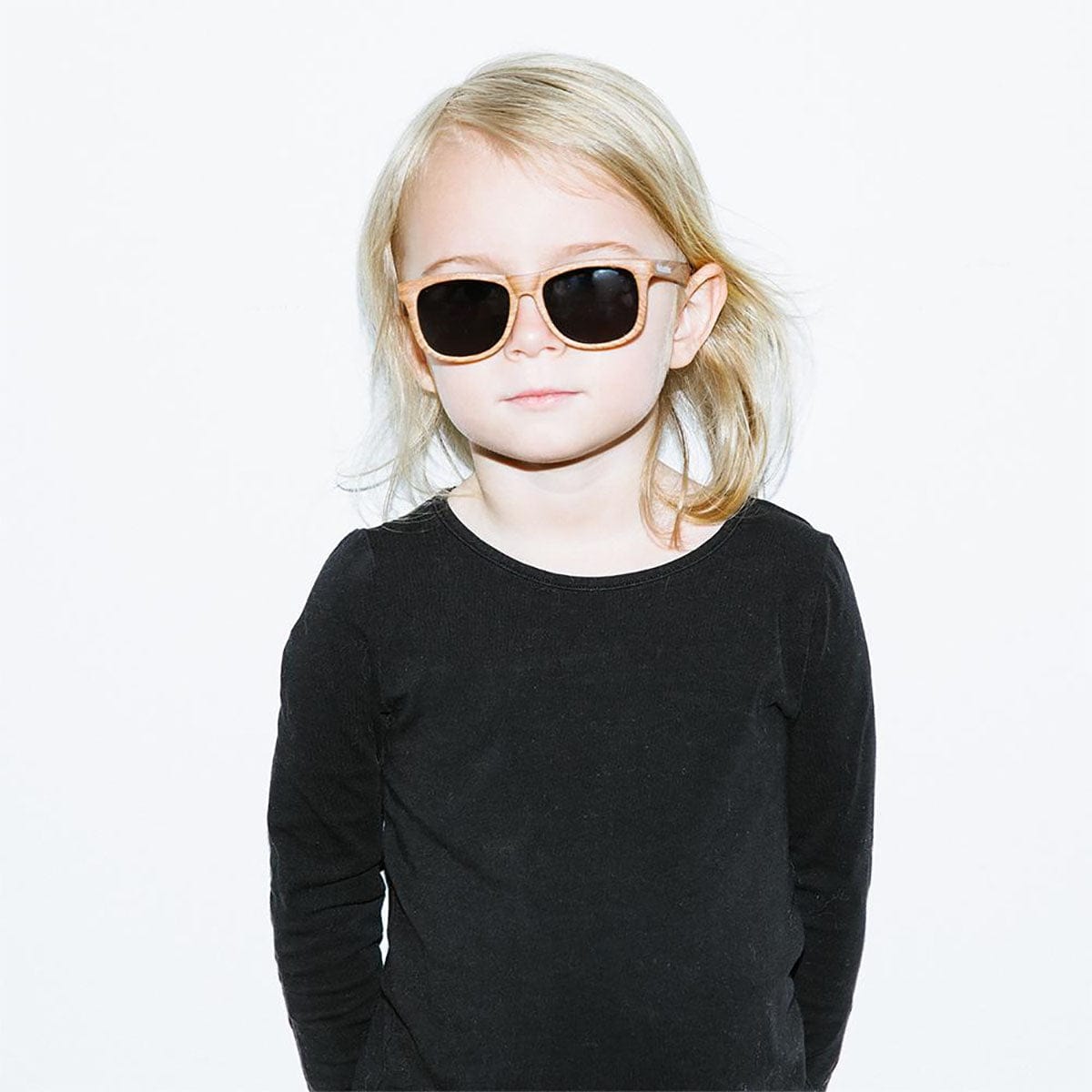 Hipsterkid Baby Sunglasses 3-6 years - Wood - GLSTA38