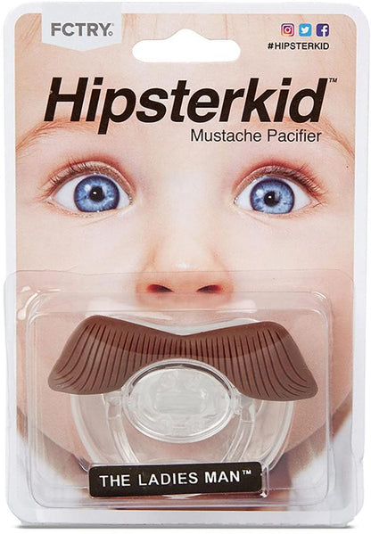 Hipsterkid The Ladies Man Mustache Pacifier - PCSTA03