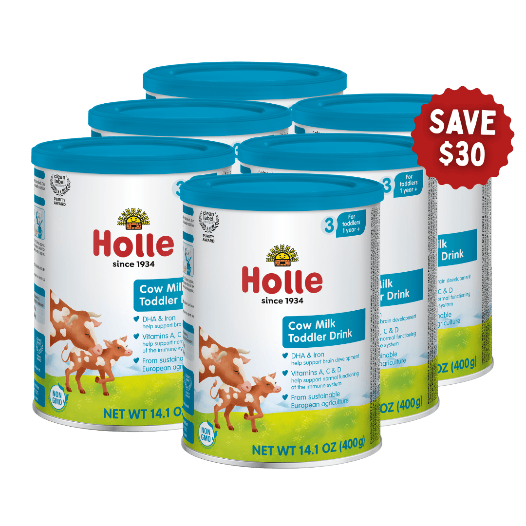 Holle Cow Milk Toddler Drink | Stage 3 (14 oz) - DAIRY-400g-COW-6TINS