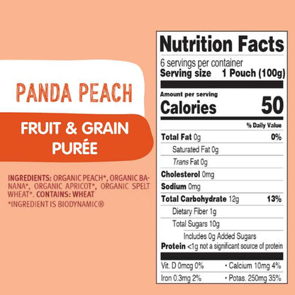 Fruit & Grain Variety Bundle: Panda Peach, Mixed Fruit w/ Muesli Jars, Oat Cereal - BUNDLE-PANDA-MFMJ-OAT