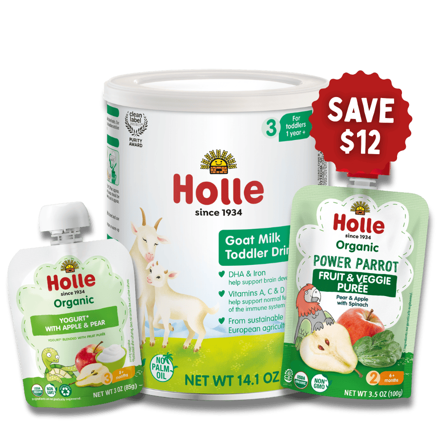Goat & Greens Variety Bundle: Goat Milk, Power Parrot, Apple & Pear Yogurt - BUNDLE-GOAT-PARROT-APY