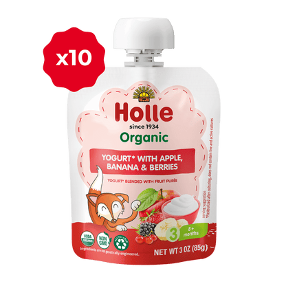 Organic Apple, Banana & Berries Yogurt Pouches - APPLEBAN-BERRIES-YOGURT