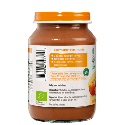Holle Organic Baby Food Jar - Apple & Plum - 12 Jars - APPLE-PLUM-JAR-2PACK