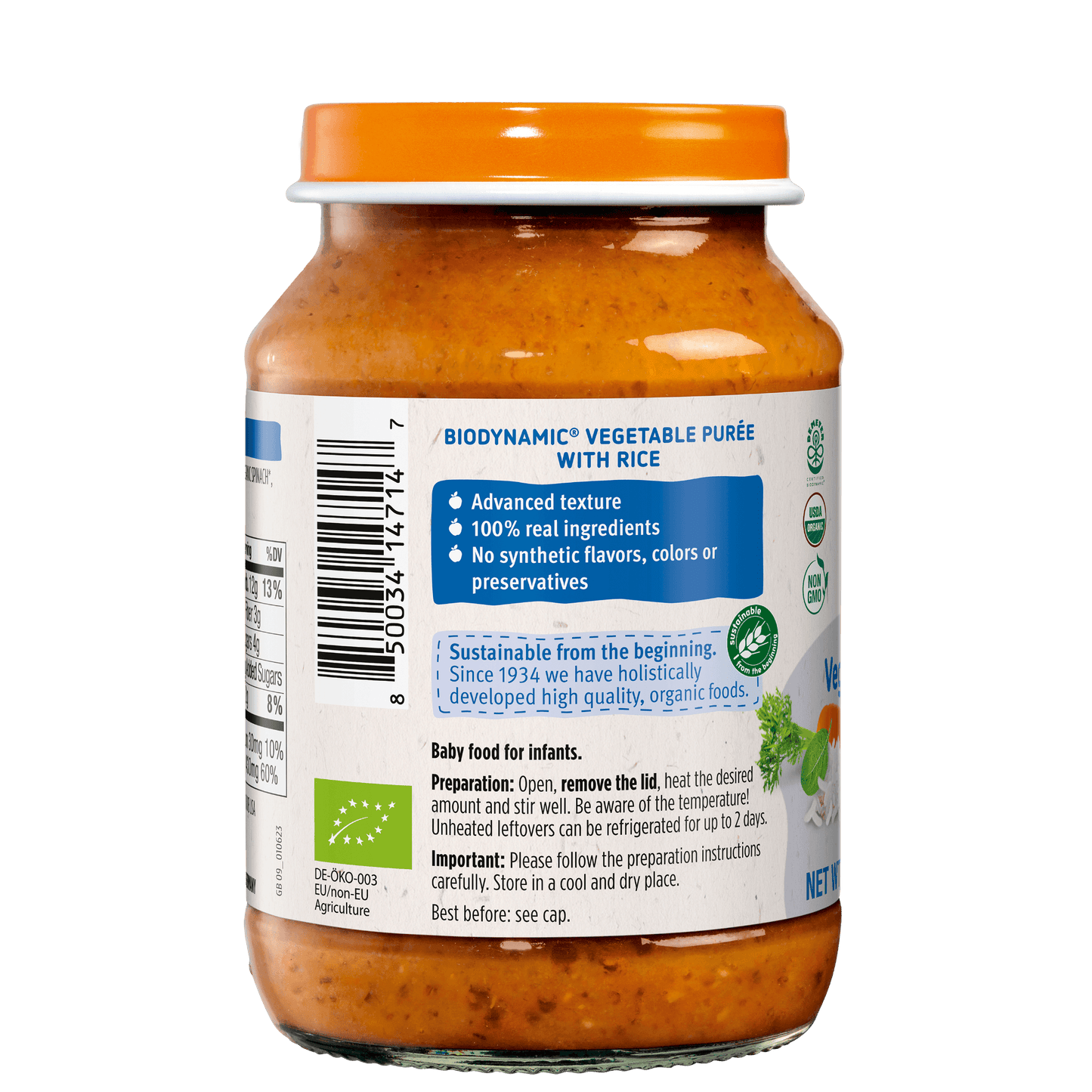 Holle Organic Baby Food Jar - Veggie Risotto - 12 Jars - VEGGIE-RISOTTO-JAR-2PACK