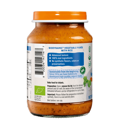 Holle Organic Baby Food Jar - Veggie Risotto - 12 Jars - VEGGIE-RISOTTO-JAR-2PACK