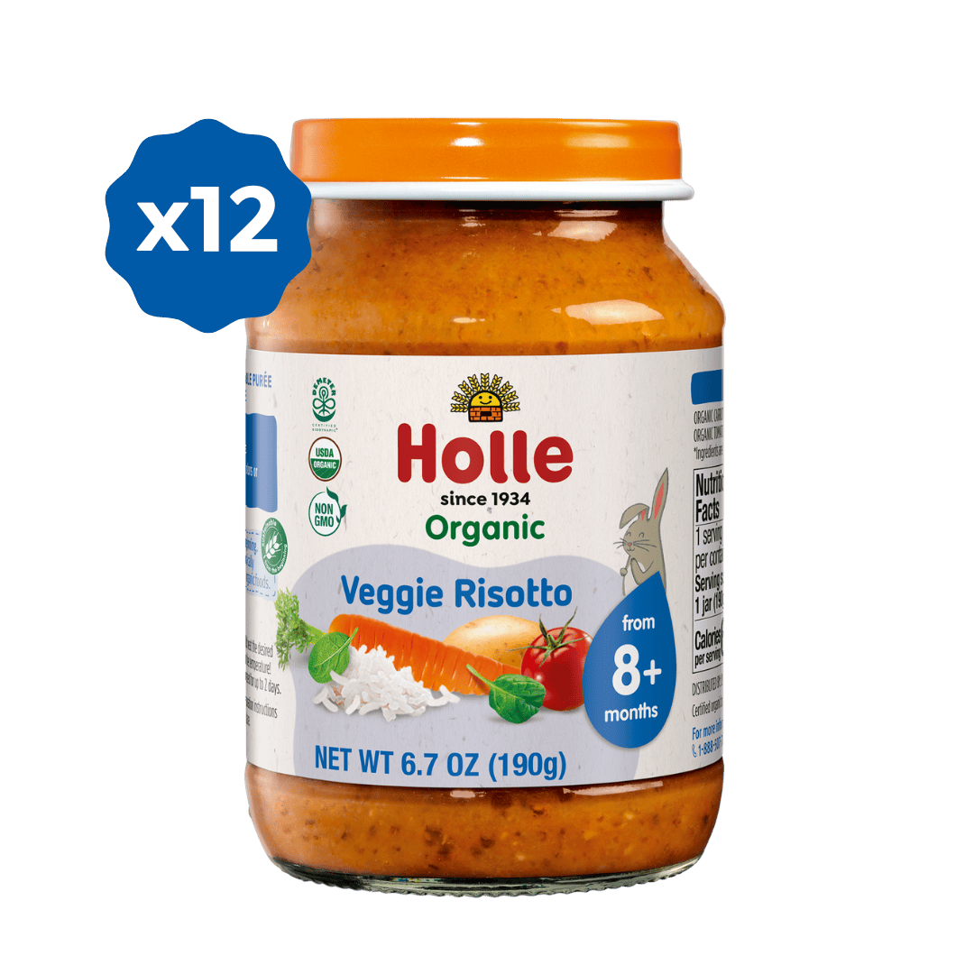 Holle Organic Baby Food Jar - Veggie Risotto - 12 Jars - VEGGIE-RISOTTO-JAR-2PACK